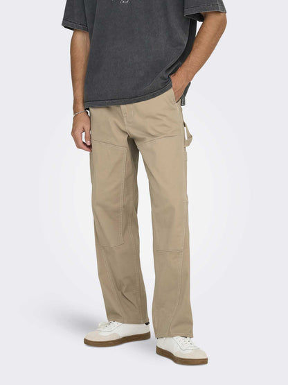 ONLY&SONS FADEWORK - BEIGE