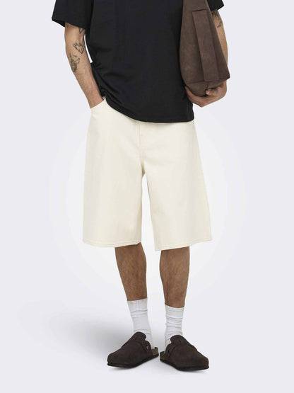 Only&sons carl bermuda da uomo ecru'