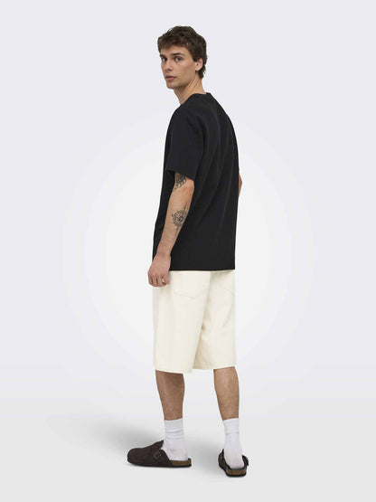 Only&sons carl bermuda da uomo ecru'