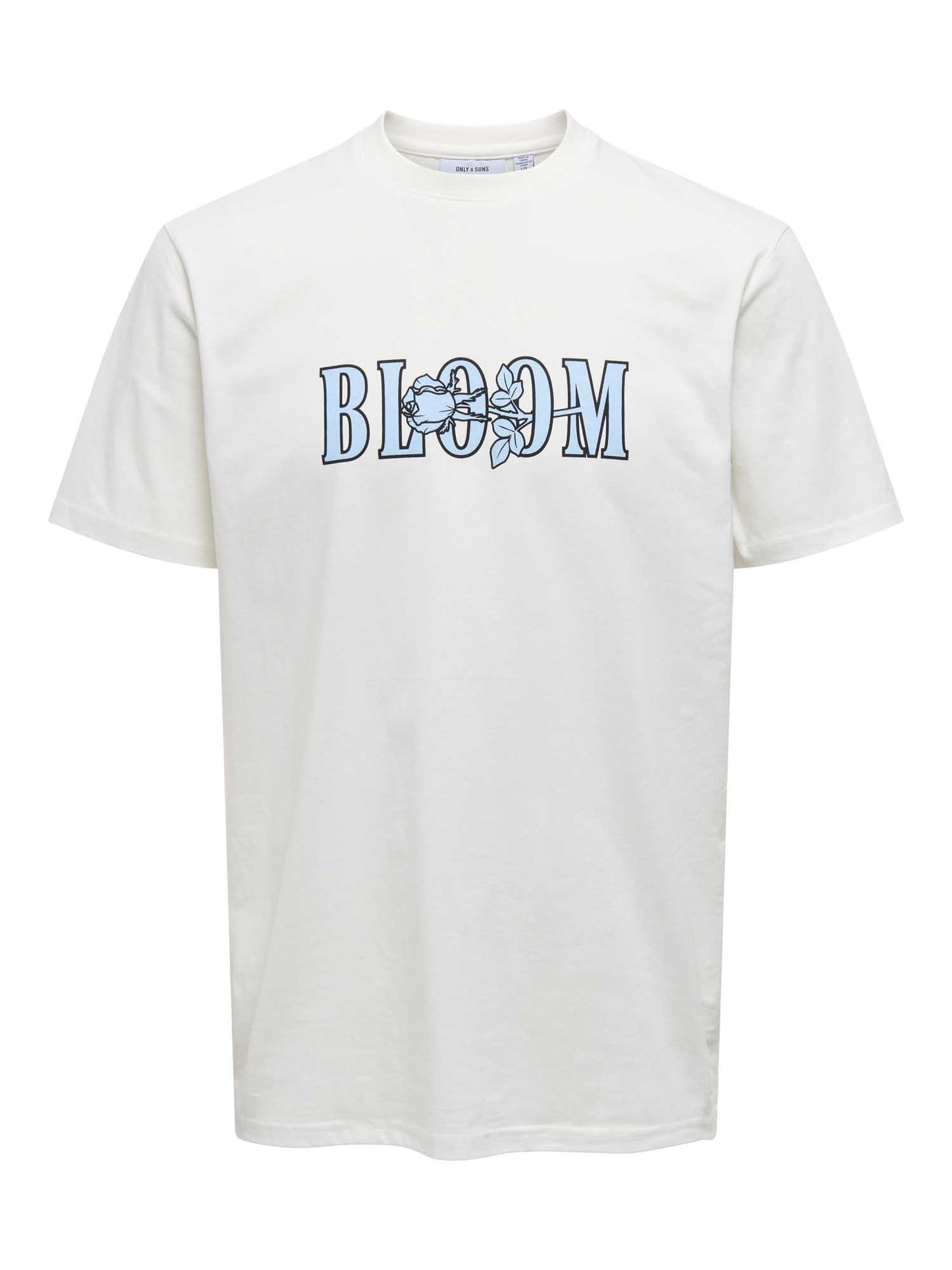 ONLY&SONS BIG BLOOM - BIANCO