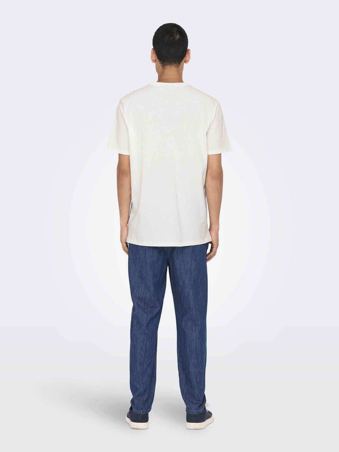 ONLY&SONS BIG BLOOM - BIANCO