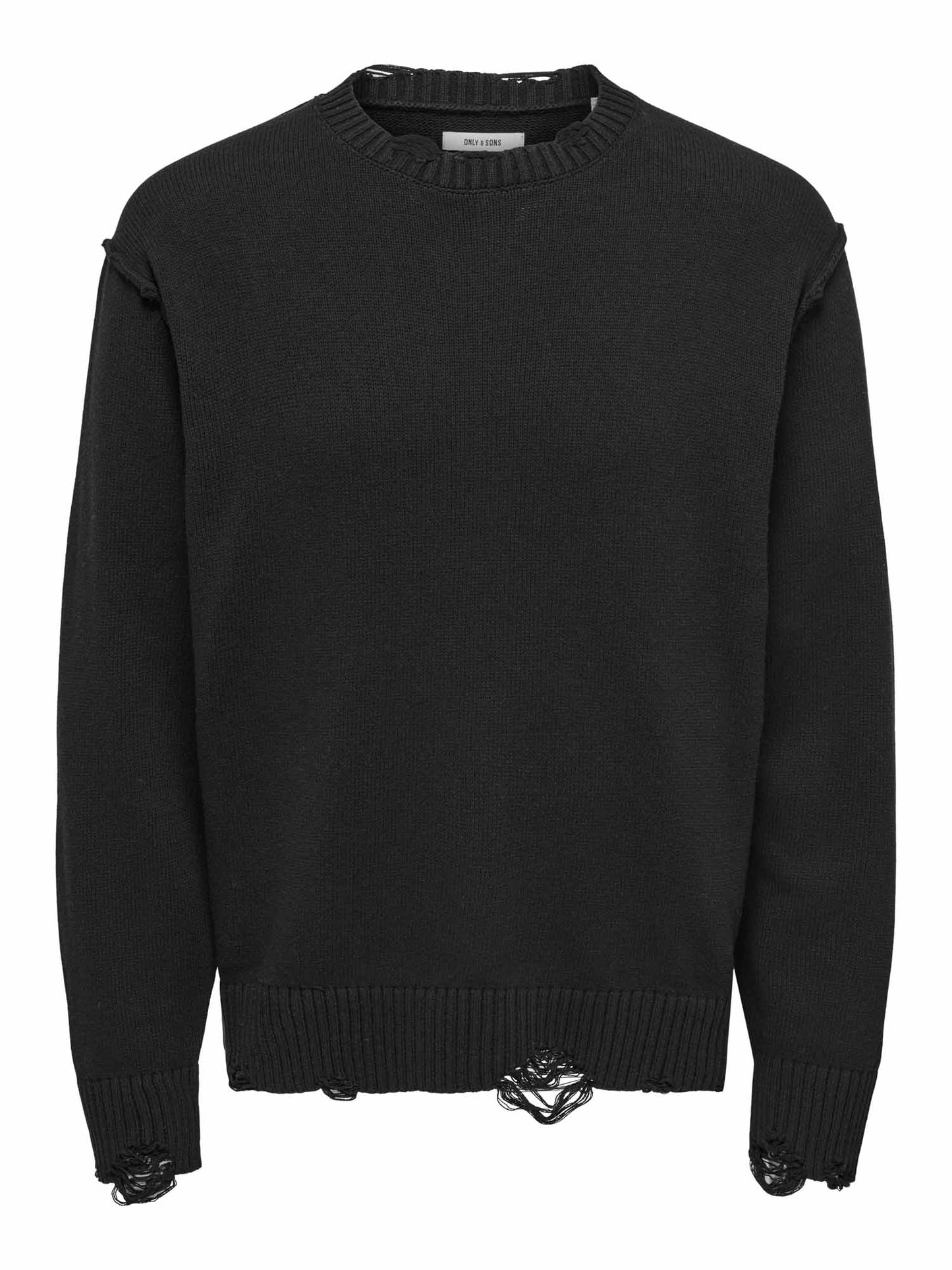 Only & Sons Tune, maglia da uomo nera
