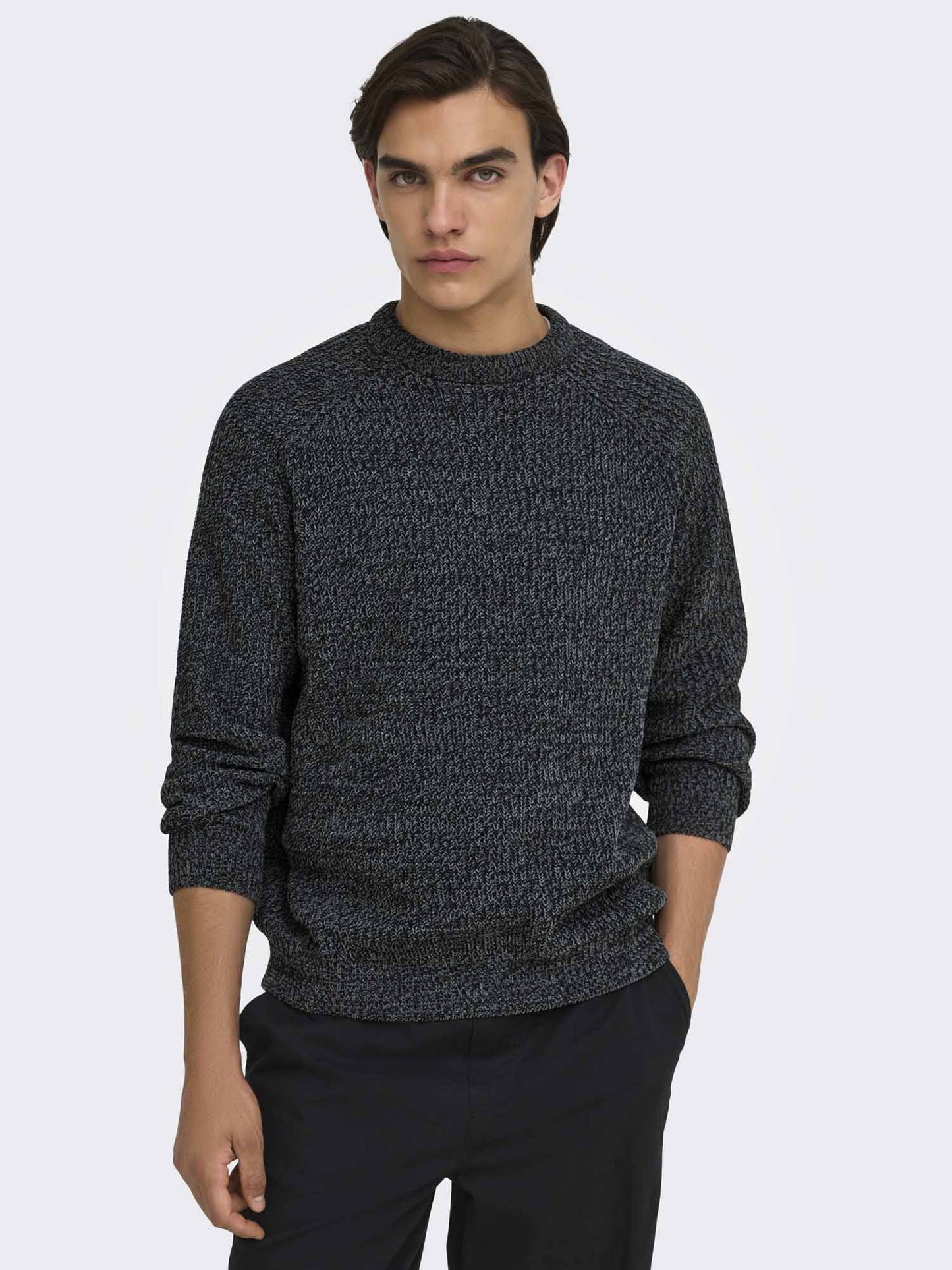 Only & Sons Onsjoin, maglia da uomo nera