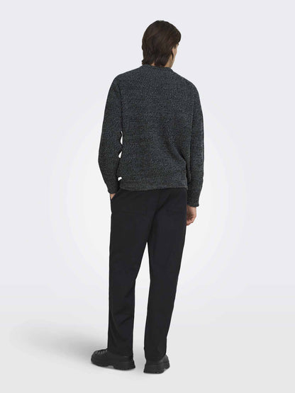 Only & Sons Onsjoin, maglia da uomo nera