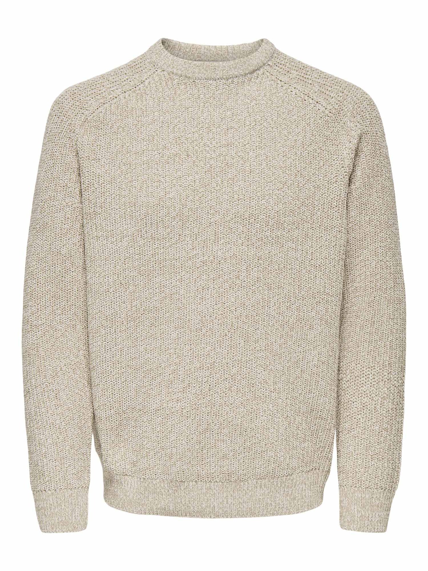 Only & Sons Onsjoin, maglia da uomo beige