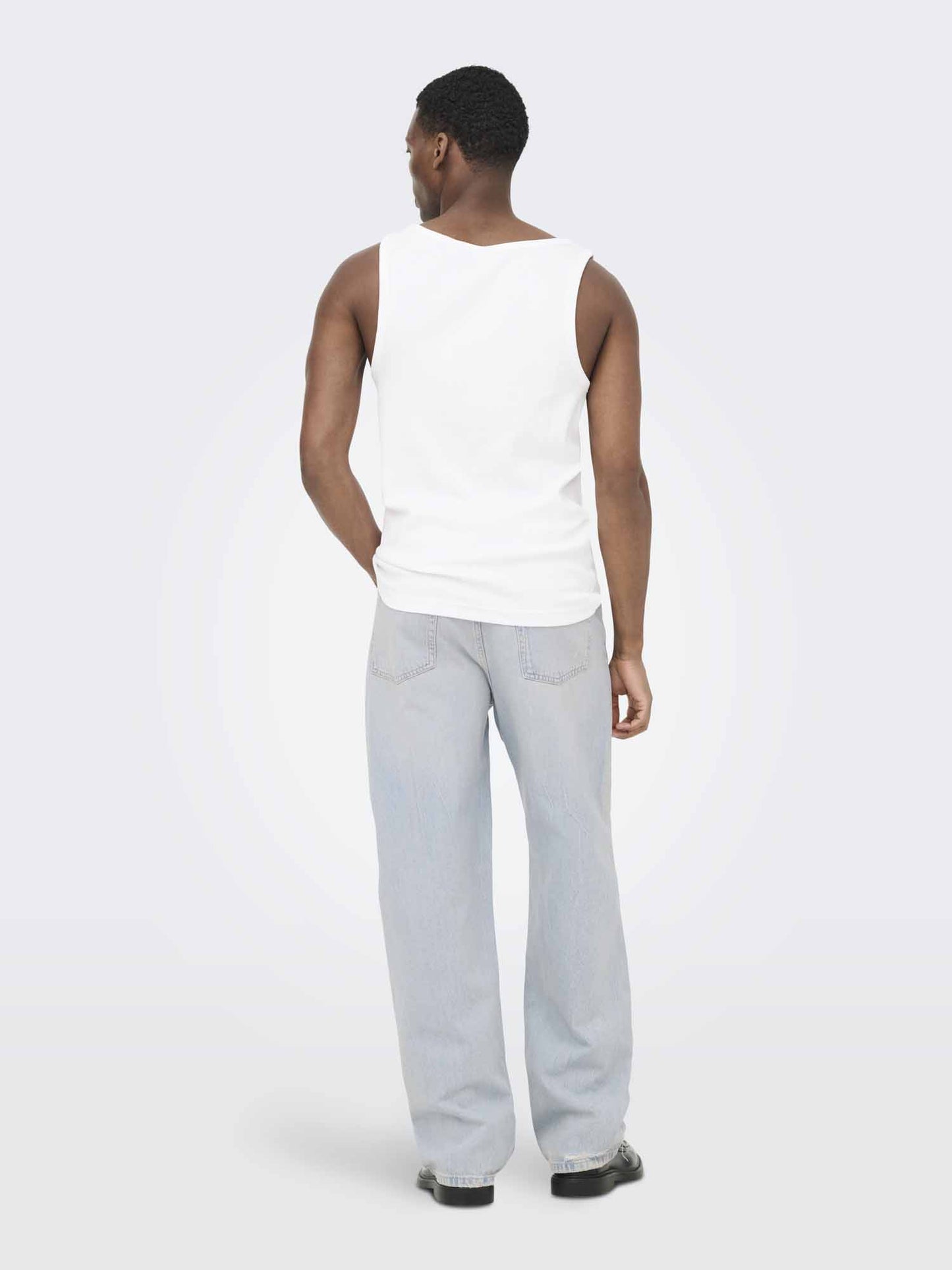 Jeans Fade Loose da uomo in denim Only & Sons