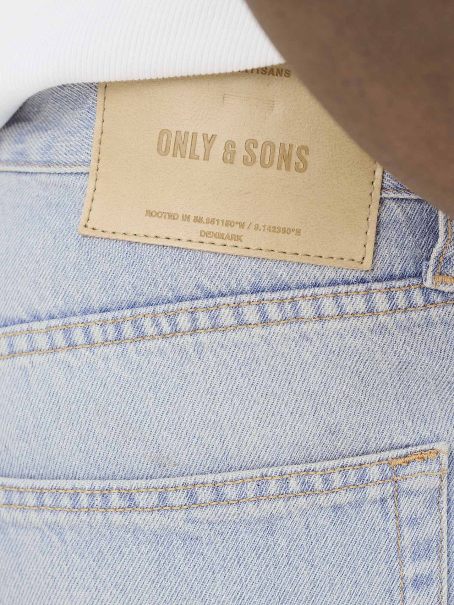 Jeans Fade Loose da uomo in denim Only & Sons