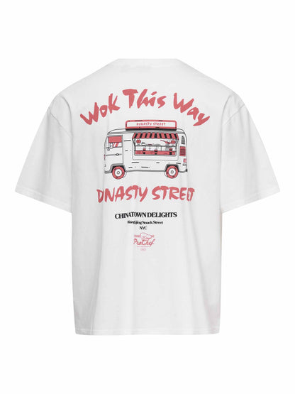 Only&sons axel t-shirt da uomo bianco