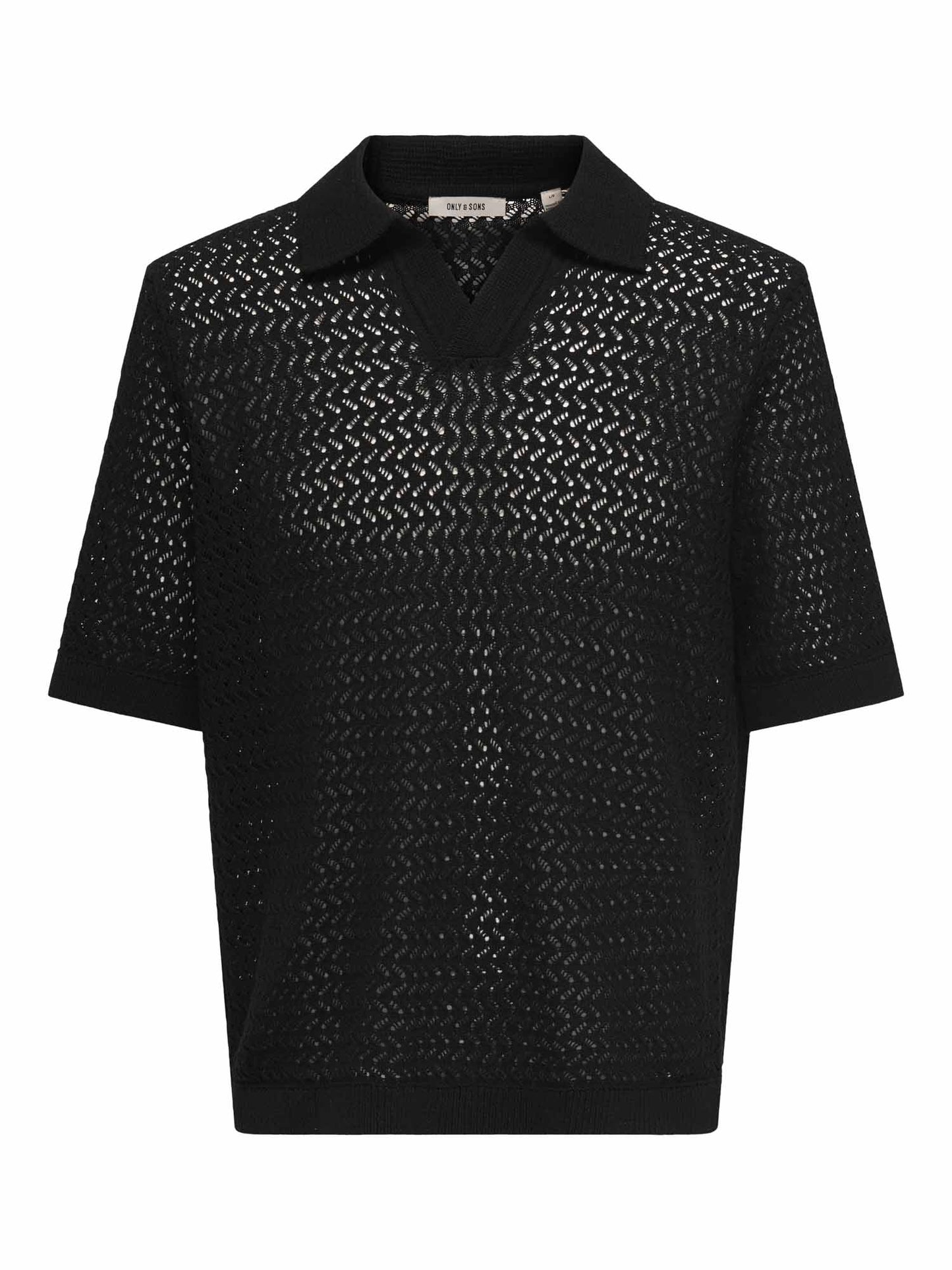 Only & Sons Nyle, t-shirt casual da uomo nera in cotone