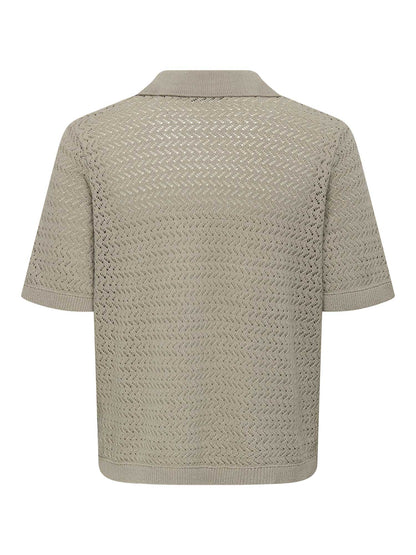 Only & Sons Nyle, polo beige da uomo a maniche corte