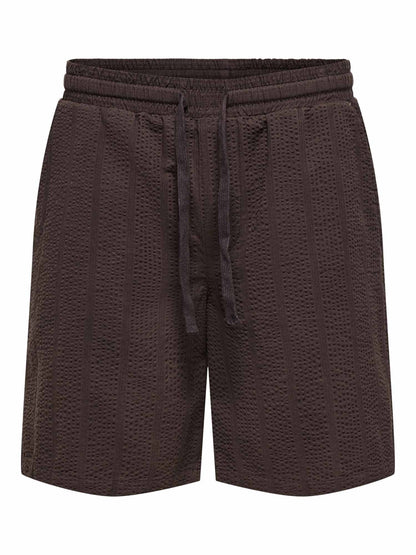 Shorts marroni Only & Sons Cruz da uomo