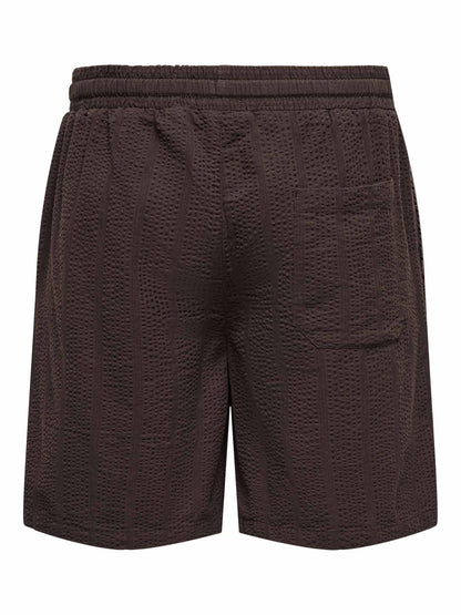 Shorts marroni Only & Sons Cruz da uomo