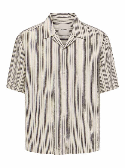 Only & Sons Cruz, camicia da uomo crema elegante