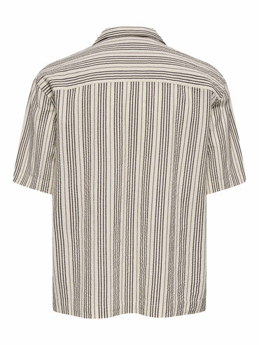Only & Sons Cruz, camicia da uomo crema elegante