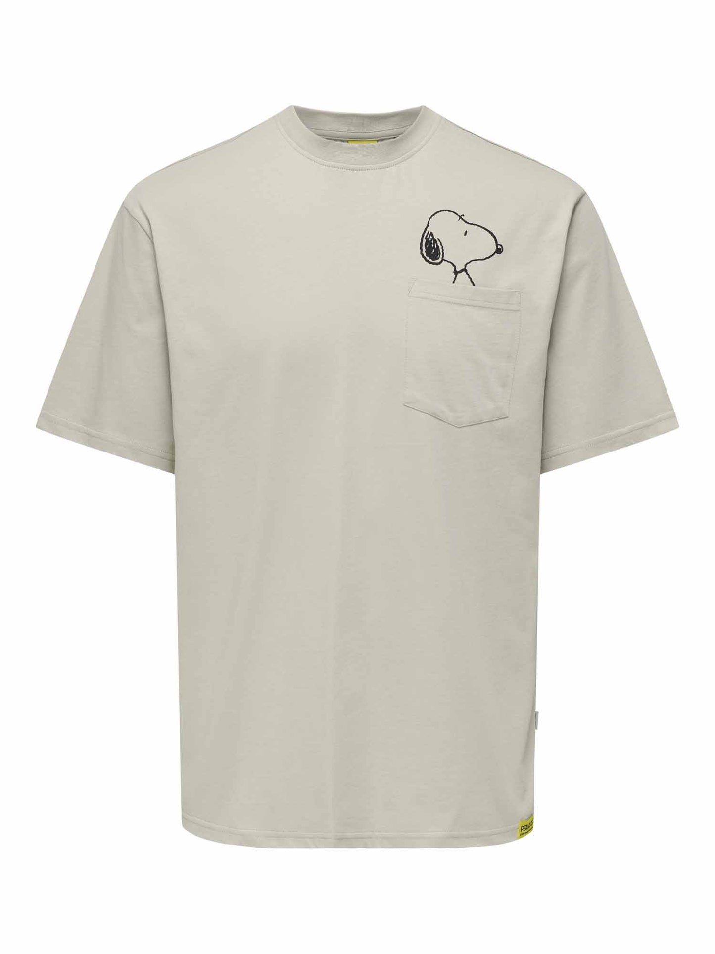 Only & Sons t-shirt beige in lino da uomo perfetta per il tempo libero