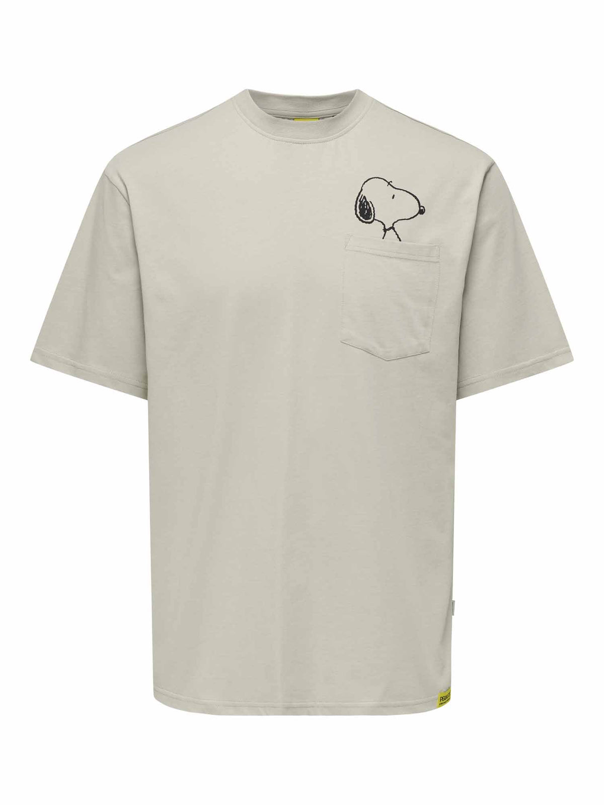 Only&sons peanuts t-shirt da uomo beige