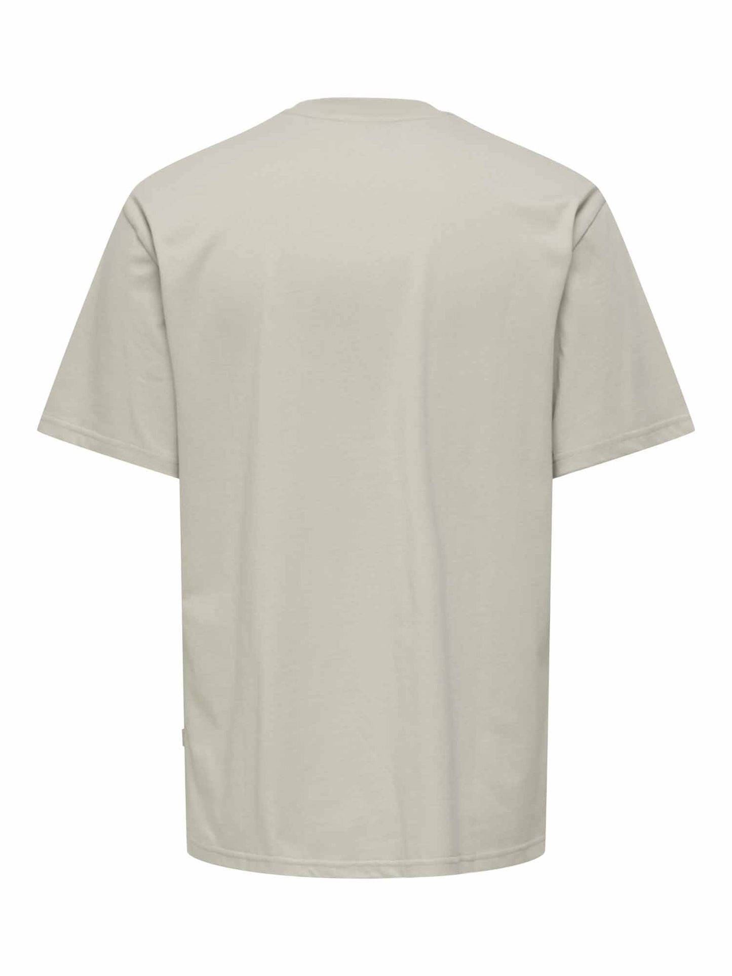Only & Sons t-shirt beige in lino da uomo perfetta per il tempo libero
