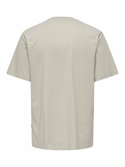 Only&sons peanuts t-shirt da uomo beige