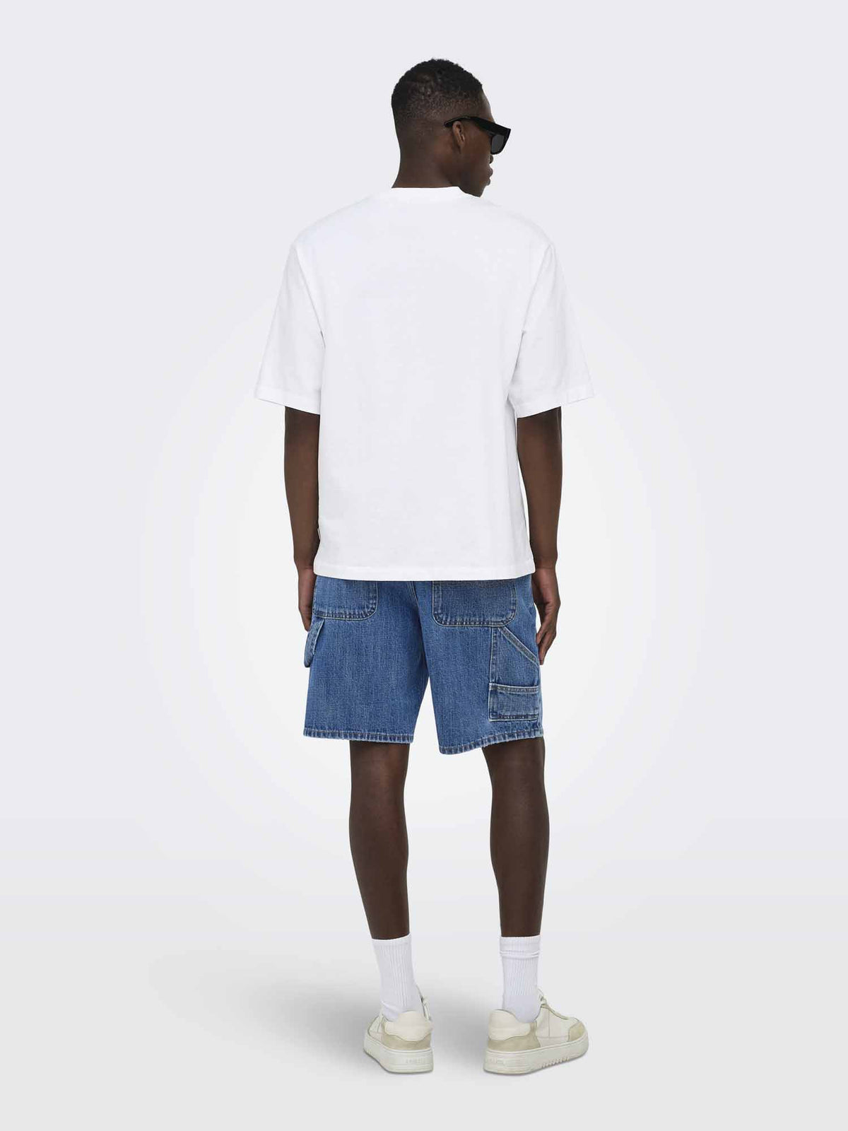 Only&sons fade bermuda da uomo jeans