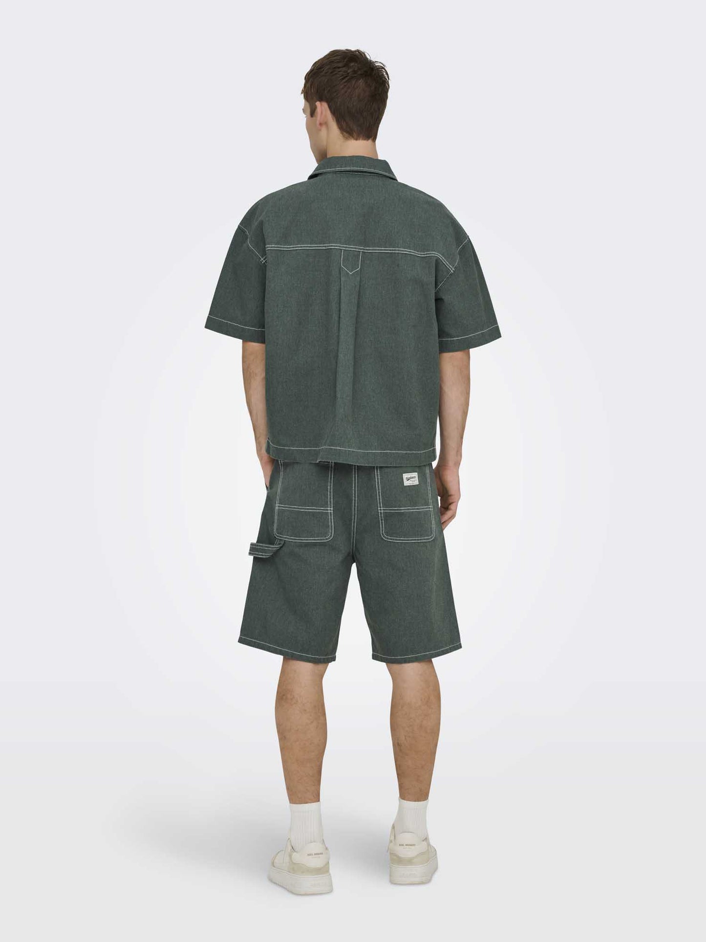 Bermuda da uomo Only & Sons Edge Work verdi
