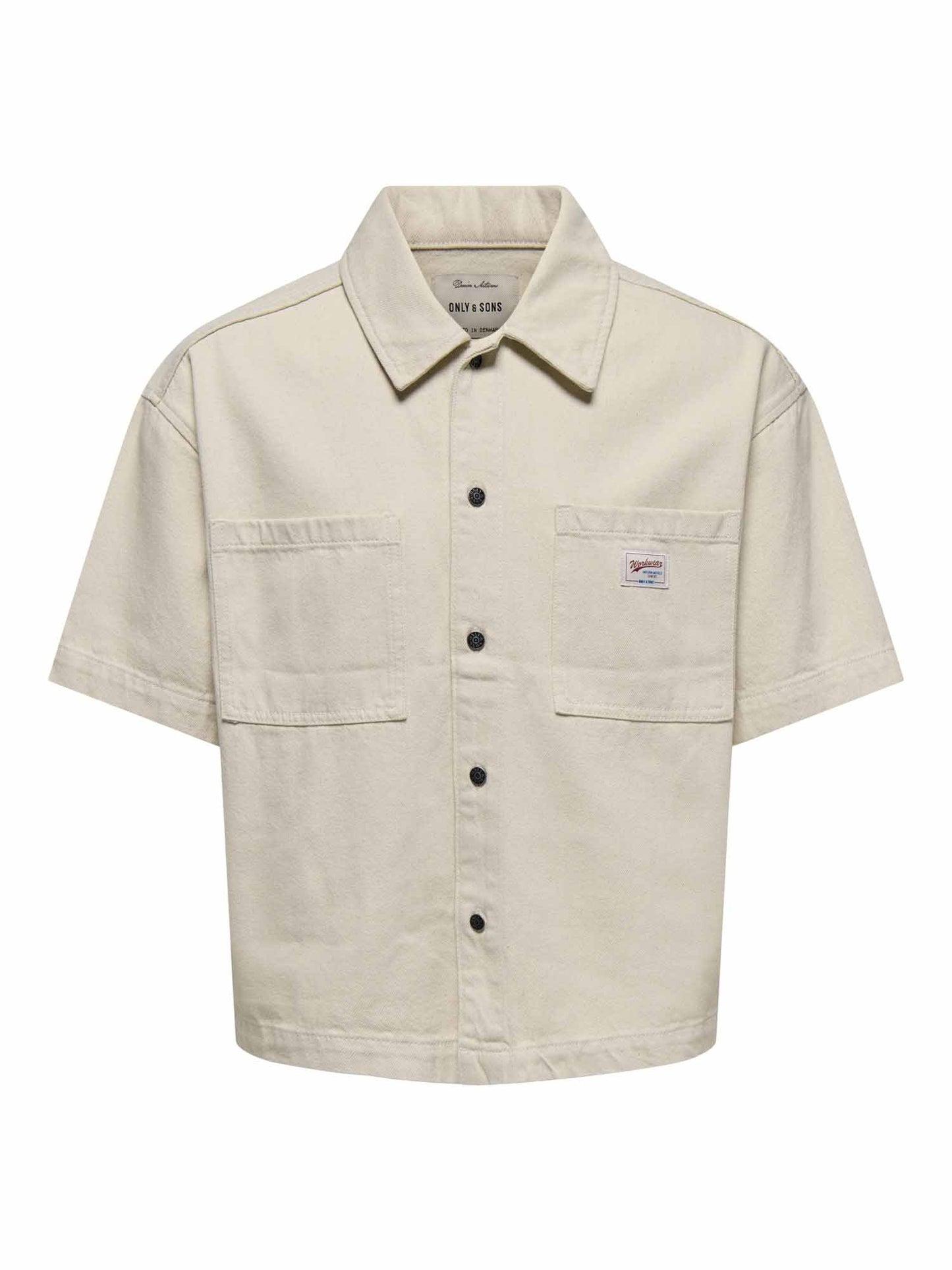 Only & Sons Zealand, camicia beige da uomo casual