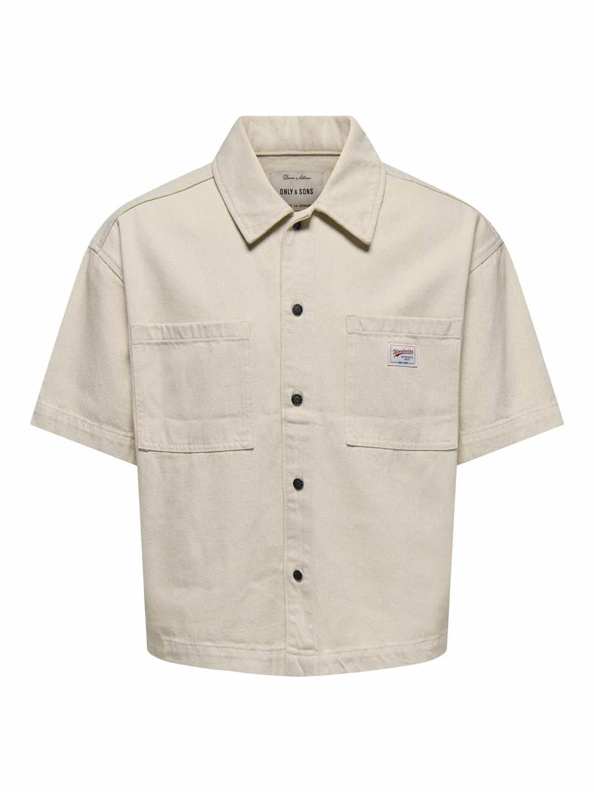 Only&sons zealand camicia da uomo ecru'