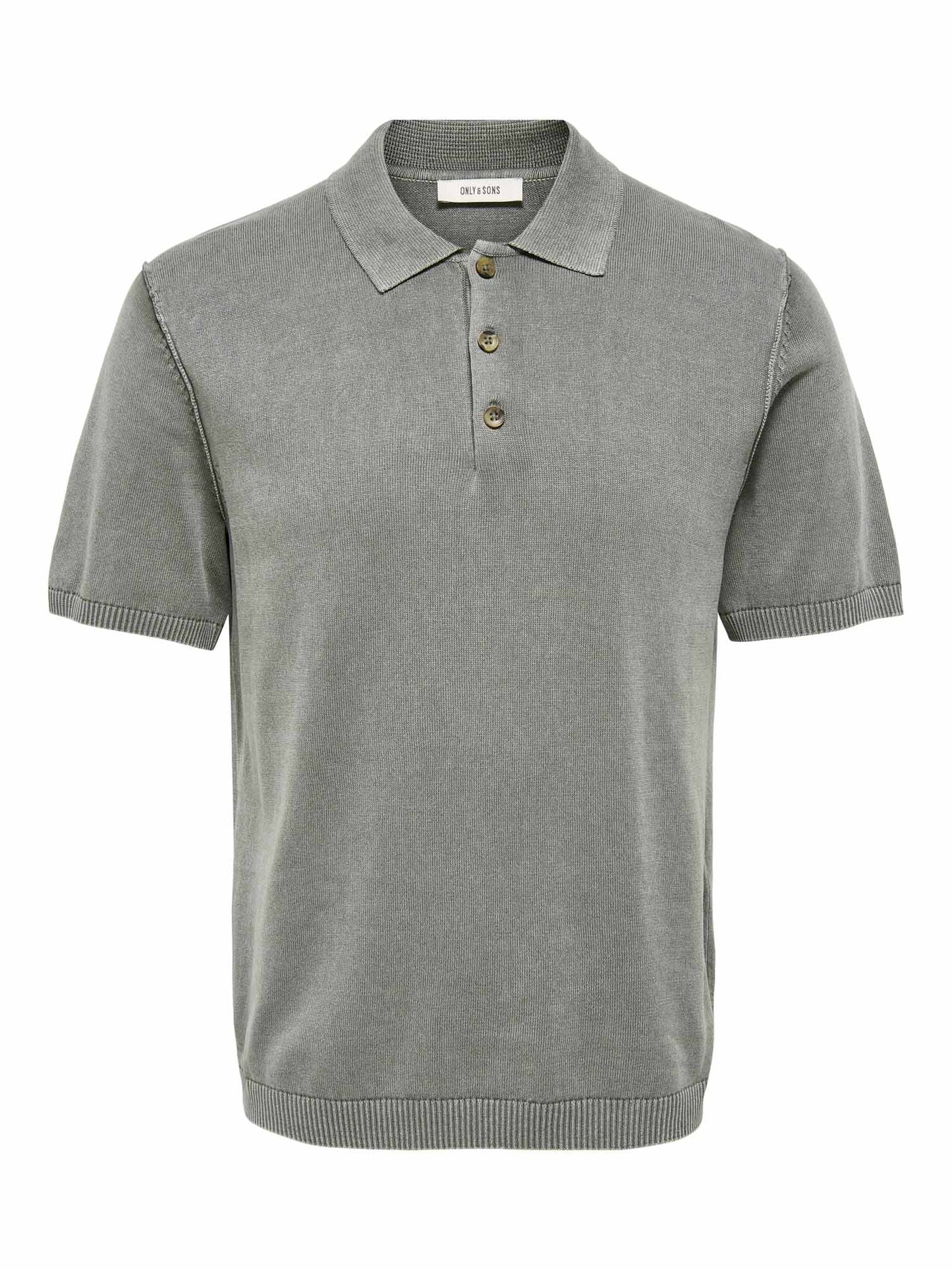 T-shirt da uomo grigia Only & Sons Casto dal design essenziale