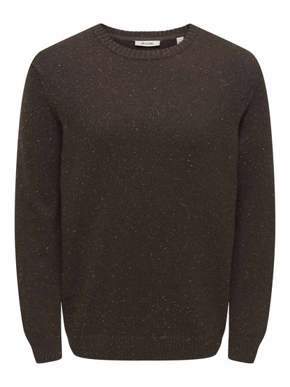 Only & Sons Michael, maglia da uomo marrone