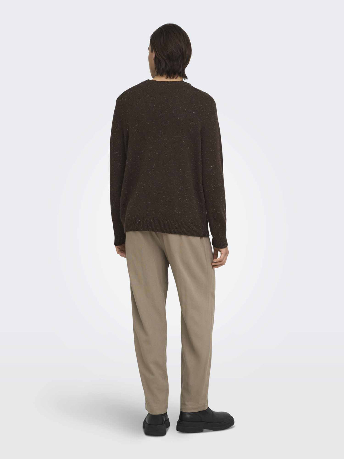 Only & Sons Michael, maglia da uomo marrone