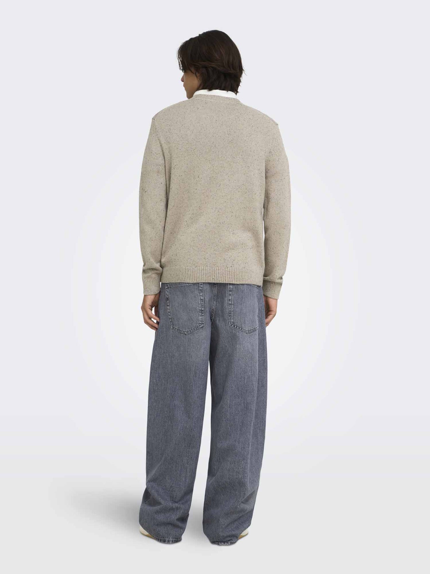 Only & Sons ONSMICHAEL, maglia da uomo beige