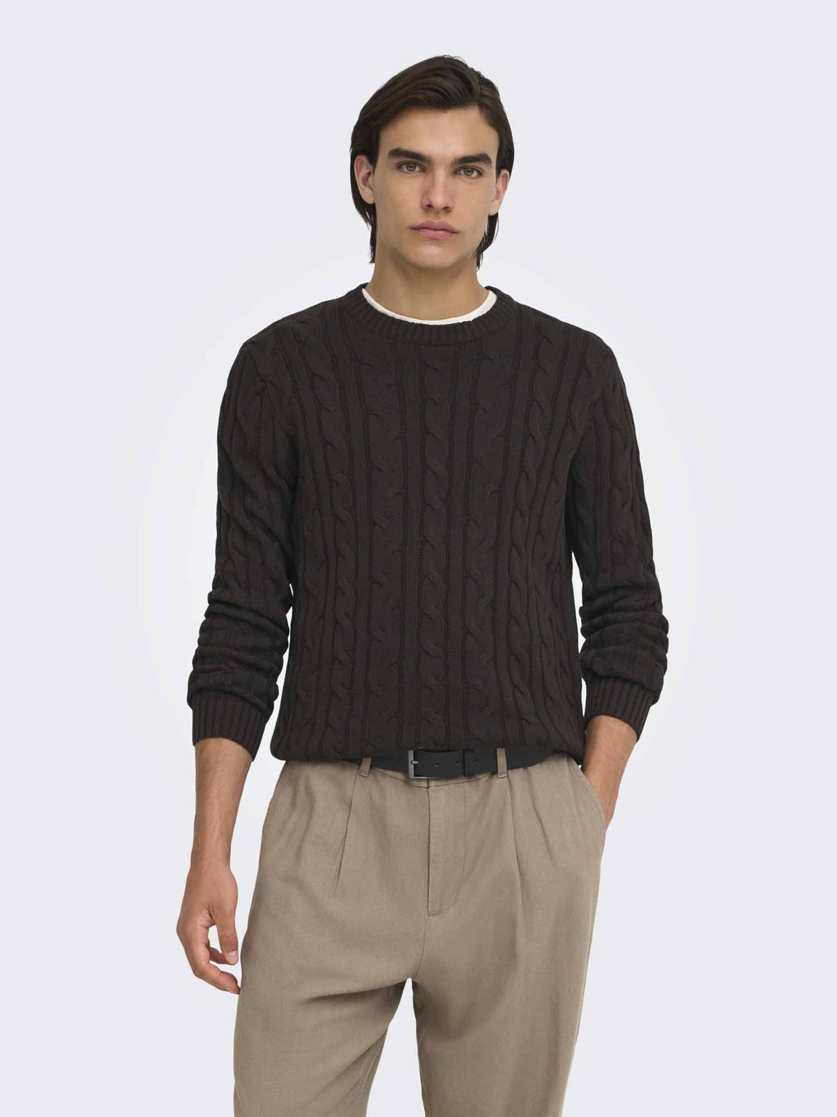 Only & Sons ONKIM, maglia da Uomo marrone