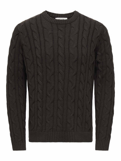 Only & Sons ONKIM, maglia da Uomo marrone