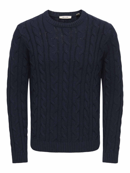 Only & Sons Onskim, maglia da uomo blu