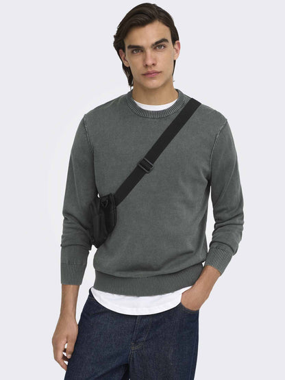 Only & Sons Onsgarson, maglia da uomo verde