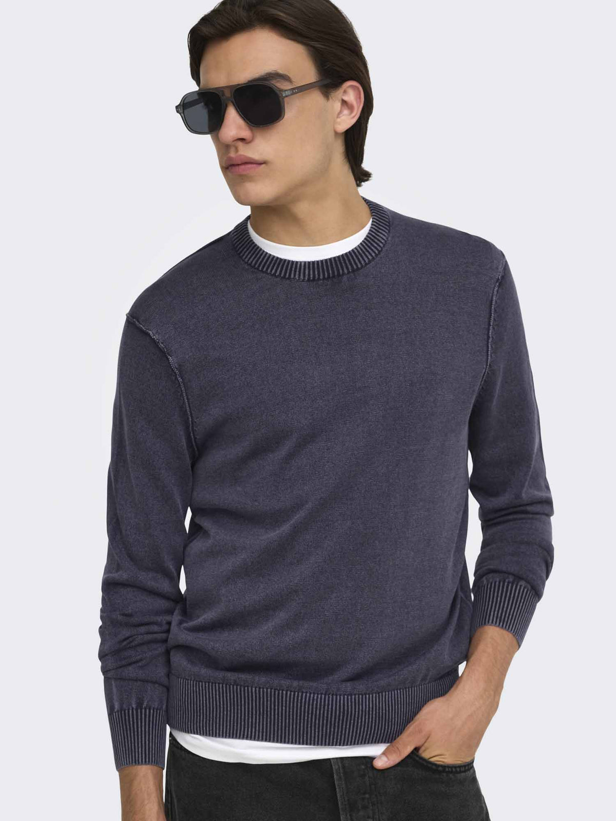 Only & Sons Ons Garson, maglia da uomo blu