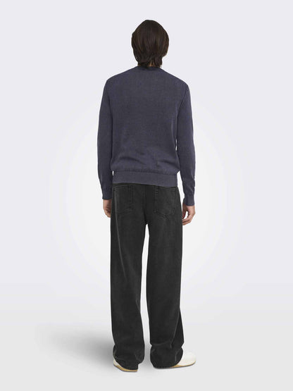 Only & Sons Ons Garson, maglia da uomo blu