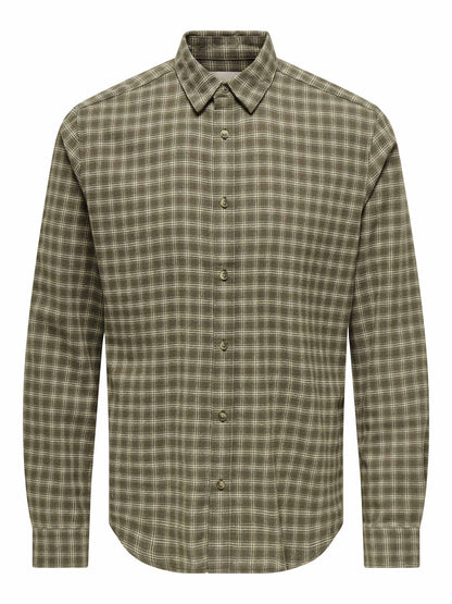Only & Sons Gudmund, camicia da uomo verde