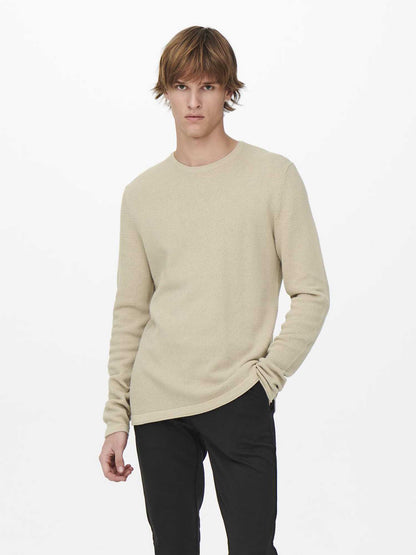 ONLY&SONS N. PANTER - BEIGE