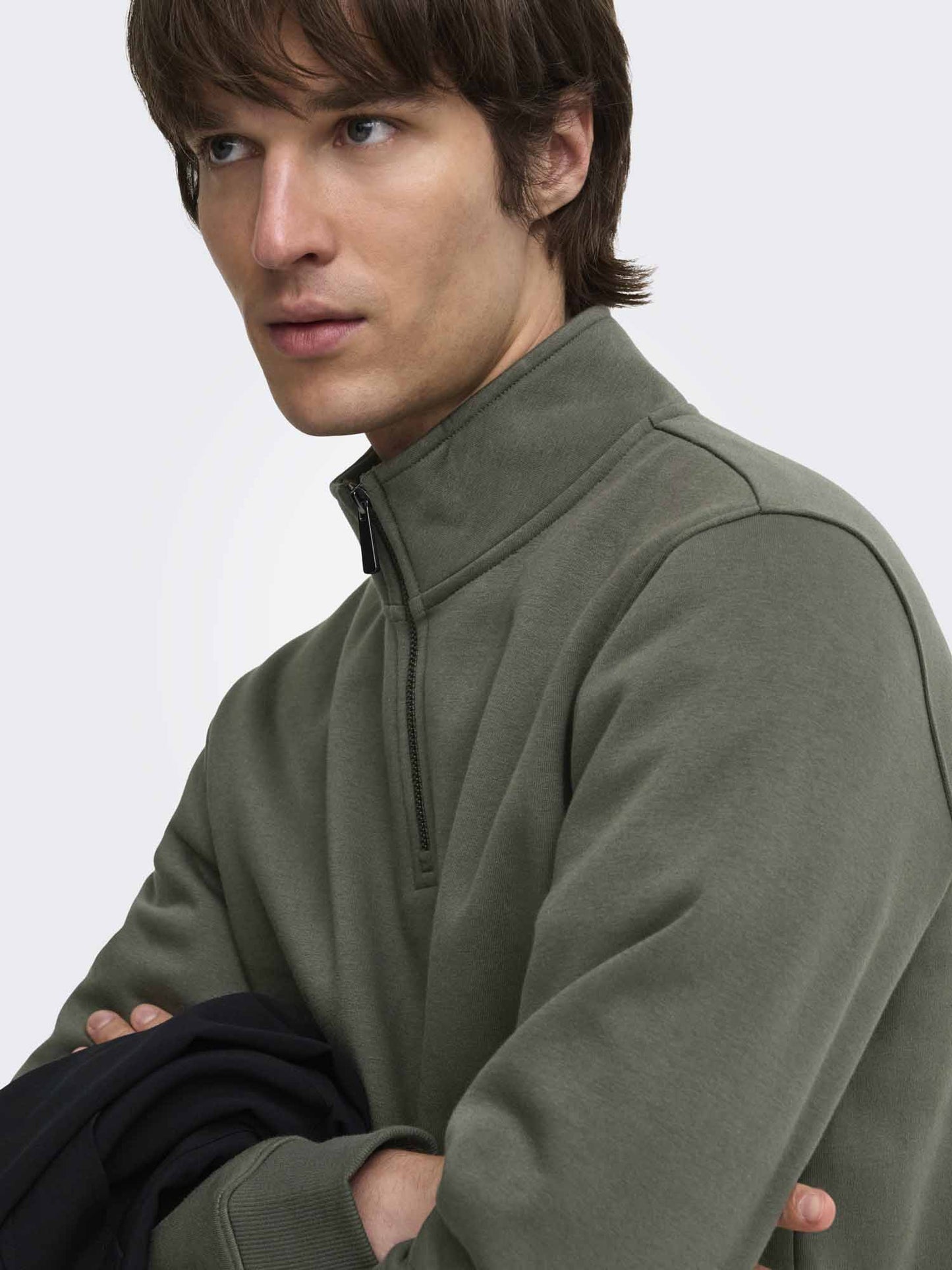 Only & Sons Onsceres, felpa da uomo verde