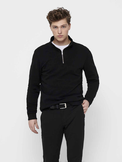 Only & Sons Onsceres, felpa da uomo nera