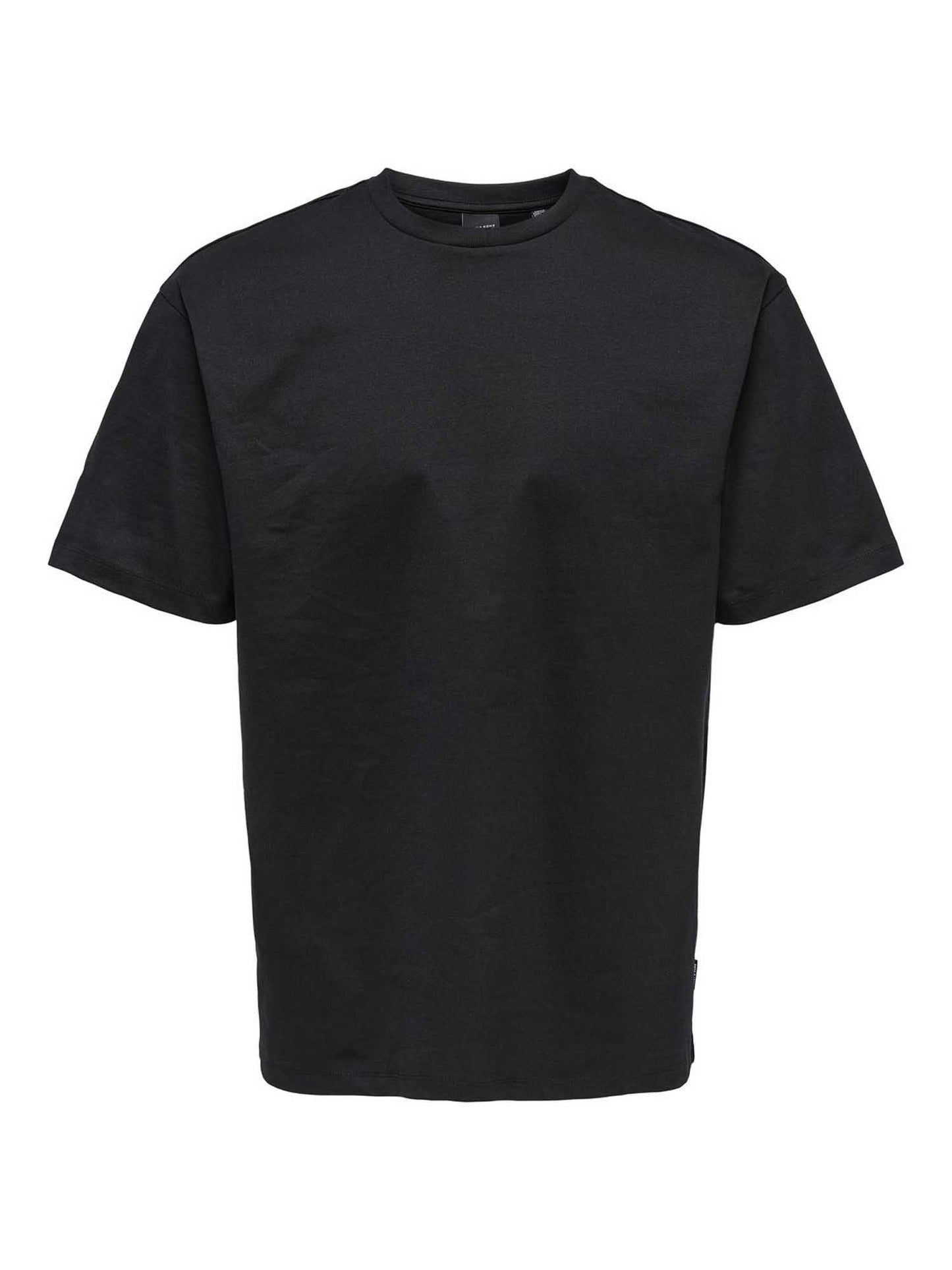 T-shirt Fred girocollo da Uomo nera, casual e versatile
