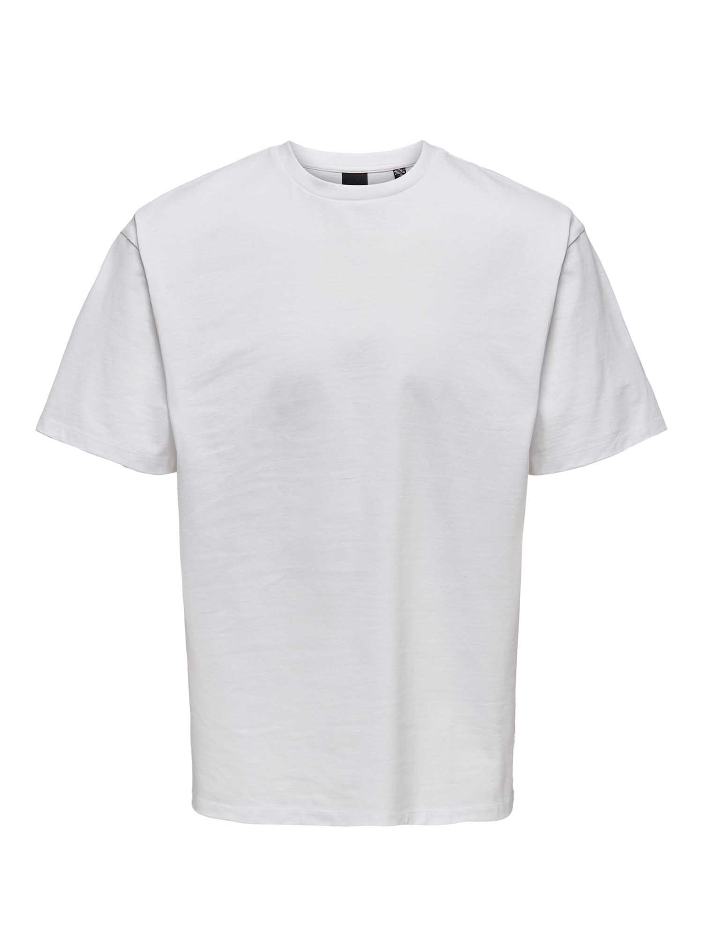 T-SHIRT FRED GIROCOLLO ONLY&SONS DA RAGAZZO BIANCO