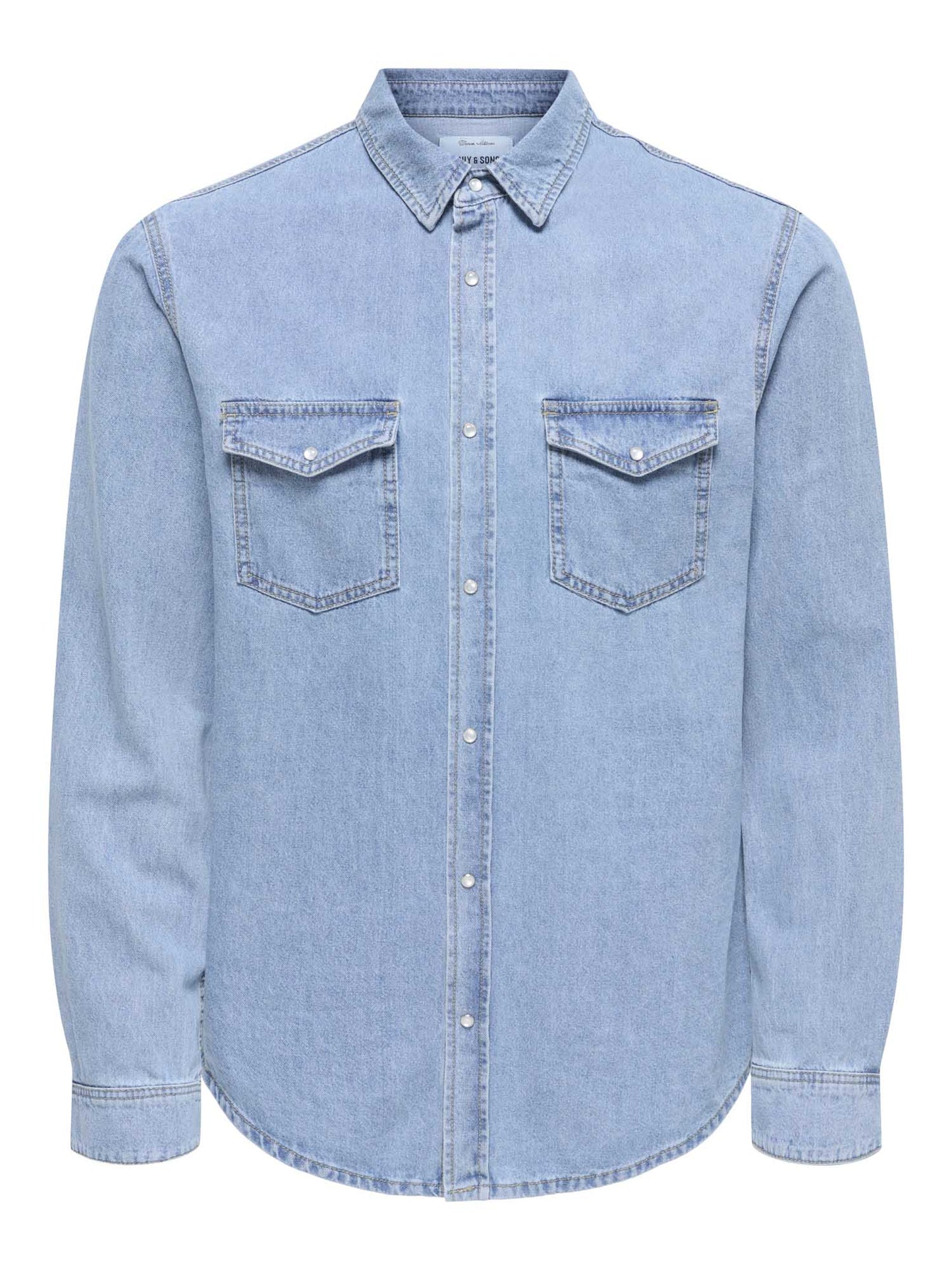 Only & Sons Onsbane, camicia di jeans regular fit blu da uomo