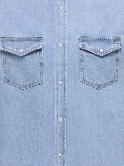 Only & Sons Onsbane, camicia di jeans regular fit blu da uomo