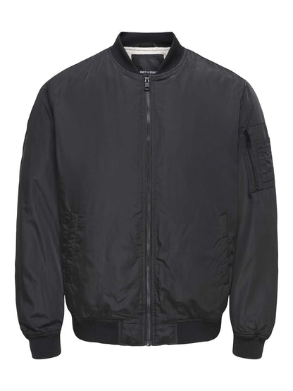Only & Sons Onsjoshua, bomber casual da uomo nero