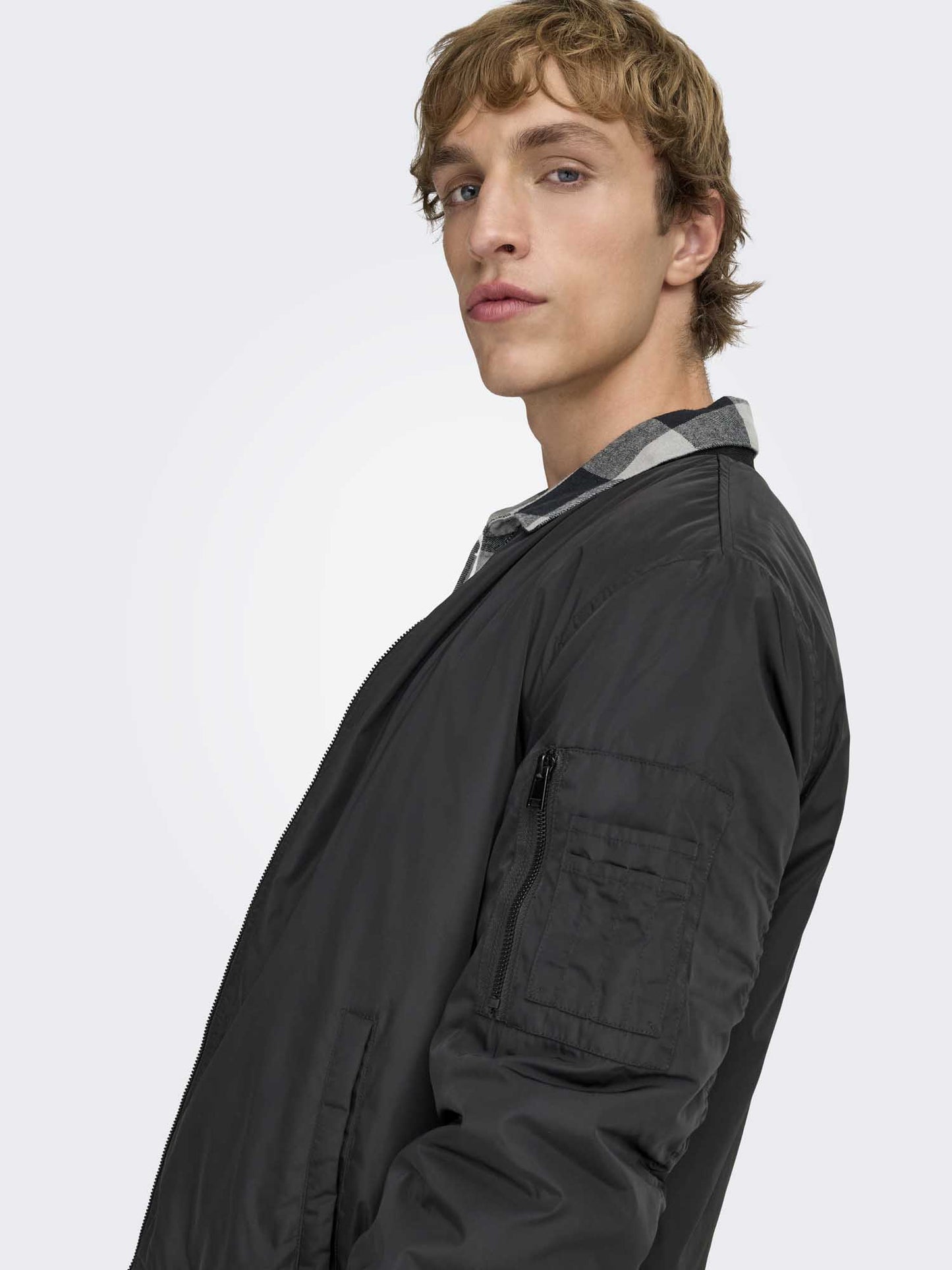 Only & Sons Onsjoshua, bomber casual da uomo nero