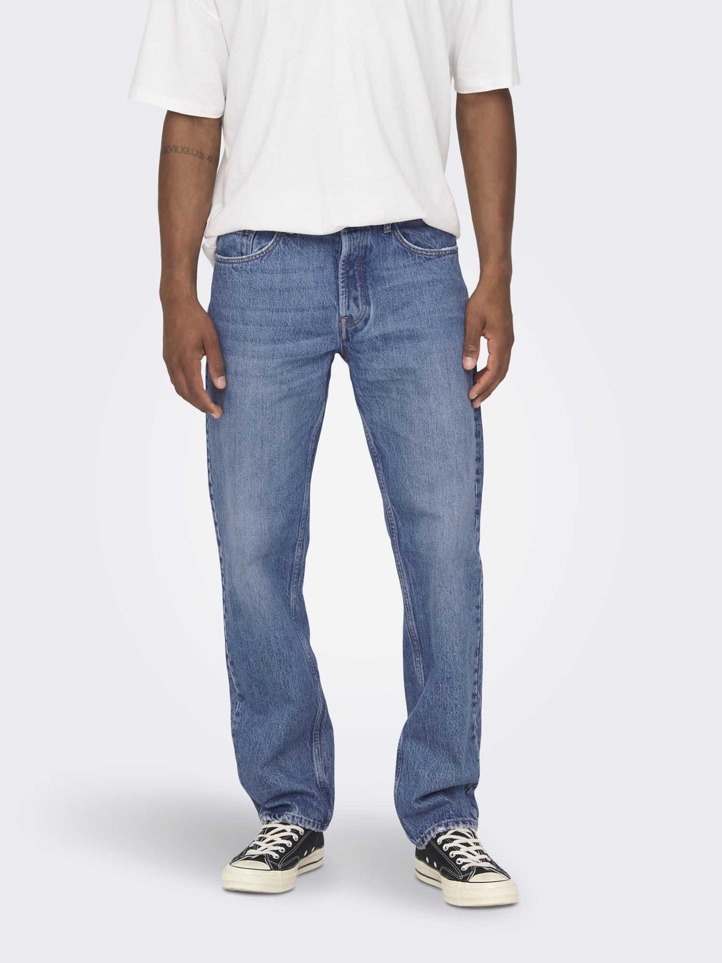 Jeans Only & Sons Onsedge regular da uomo in denim blu