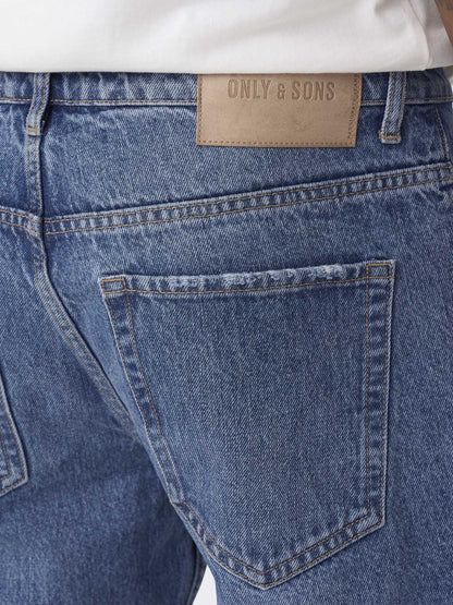 Jeans Only & Sons Onsedge regular da uomo in denim blu