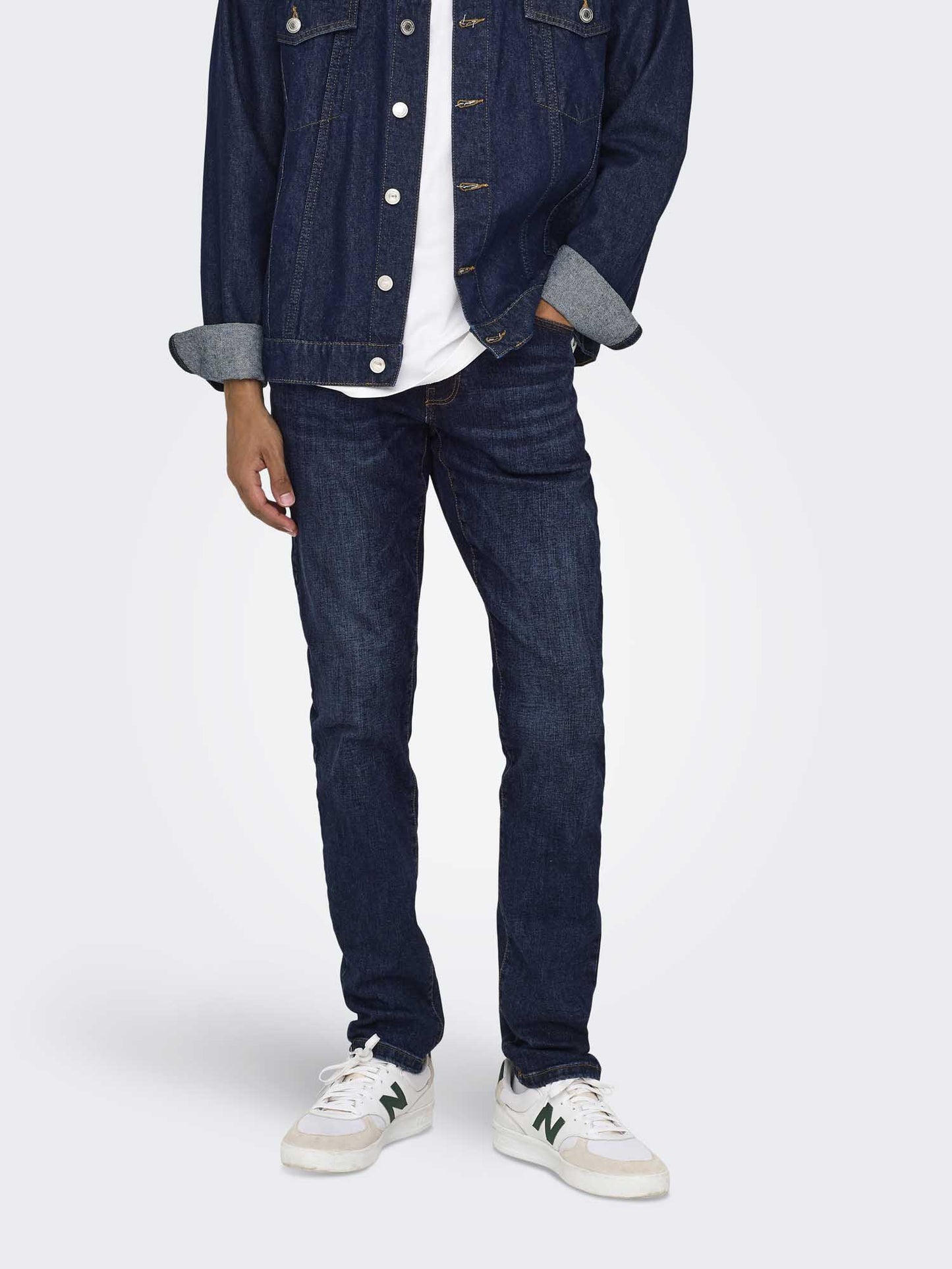 Jeans slim fit Only & Sons da uomo in denim elasticizzato