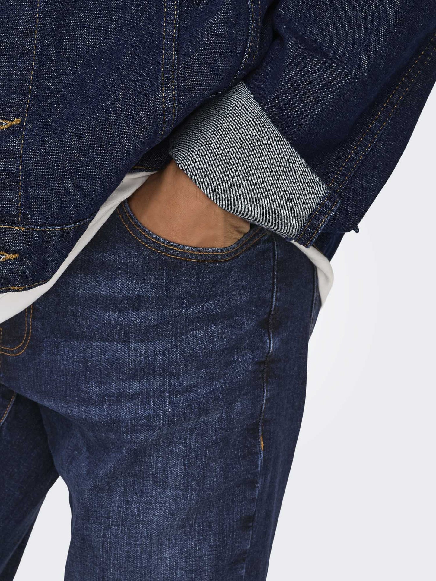 Jeans slim fit Only & Sons da uomo in denim elasticizzato